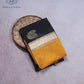 Black Mustard Contrast Silk Saree - SKV0069