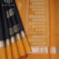 Black Mustard Contrast Silk Saree - SKV0069