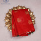 Crimson Charm Borderless Pure Silk Saree - JN023FF