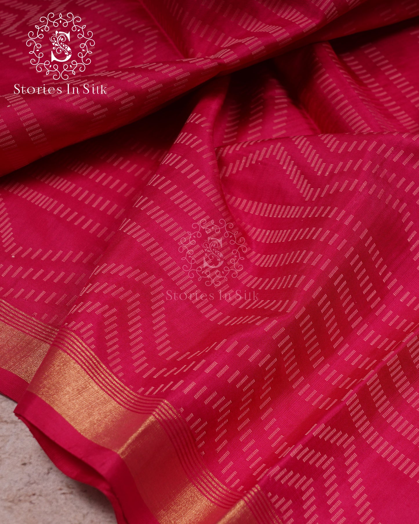 Geometric Glam Pure Soft Silk Saree - ANA211