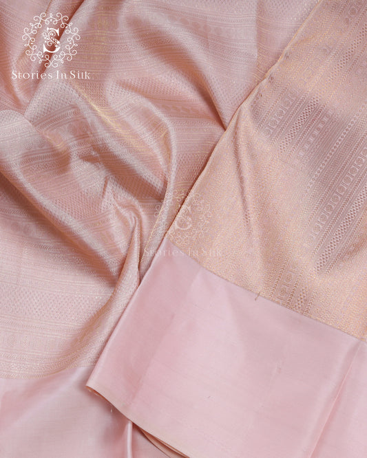 Blush Beige Silk Saree - SSK0035