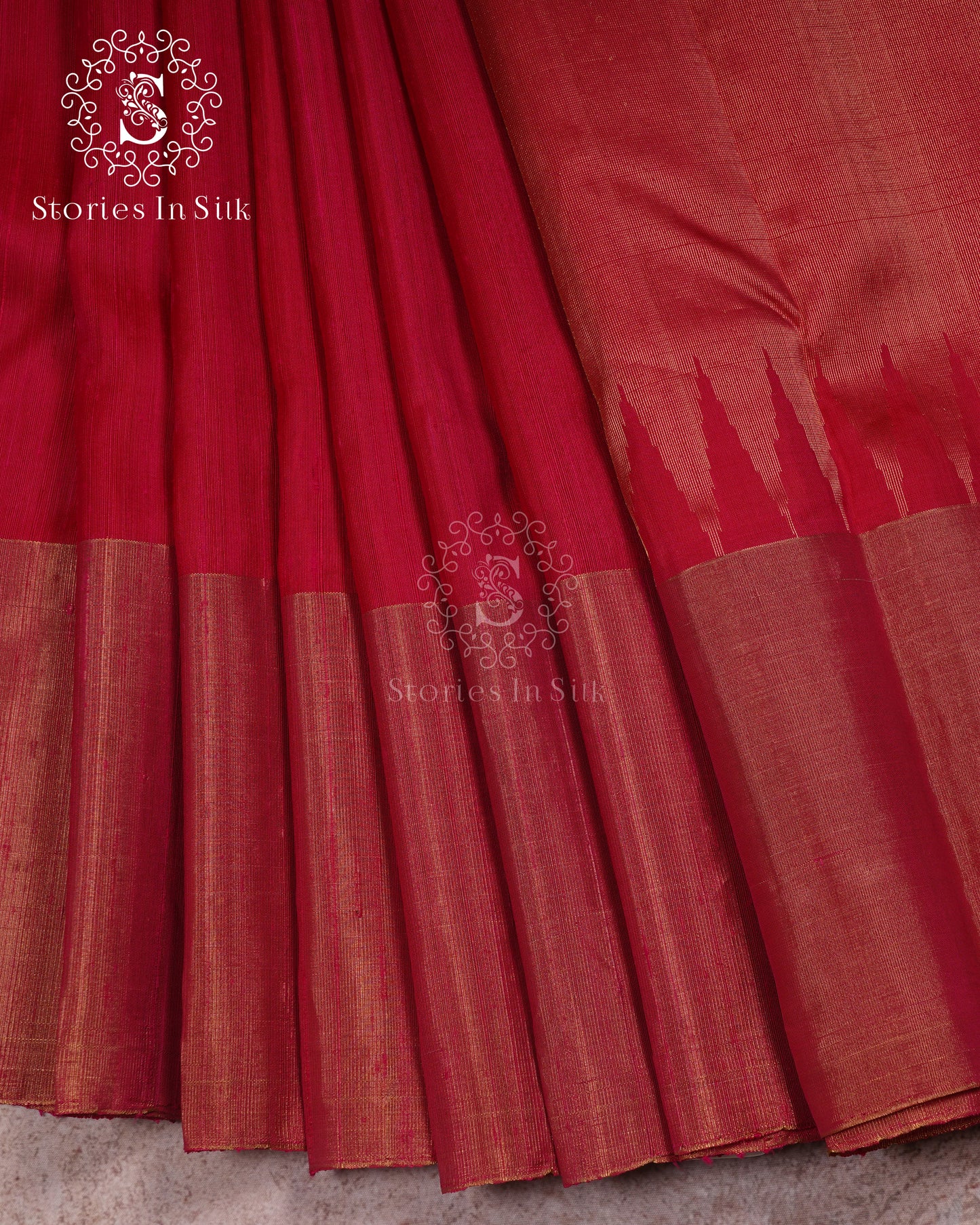 Rose Ruby Pure Silk Saree - SAS211