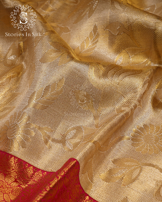Golden Radiance Bridal Silk Saree - MRK010