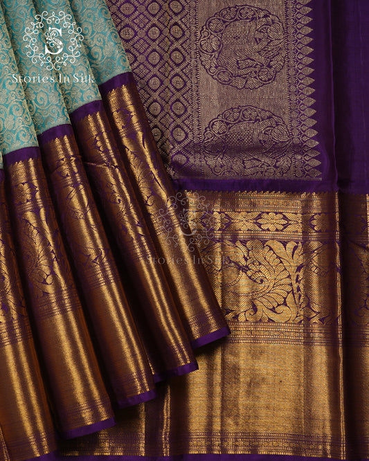 Aqua Royale Bridal Kanjivaram Saree - MP011