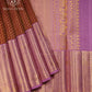 Regal Maroon & Lavender Bridal Silk Saree - RP00064