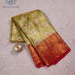 Parrot Glow Bridal Pure Silk Saree - SS149