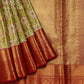 Parrot Glow Bridal Pure Silk Saree - SS149