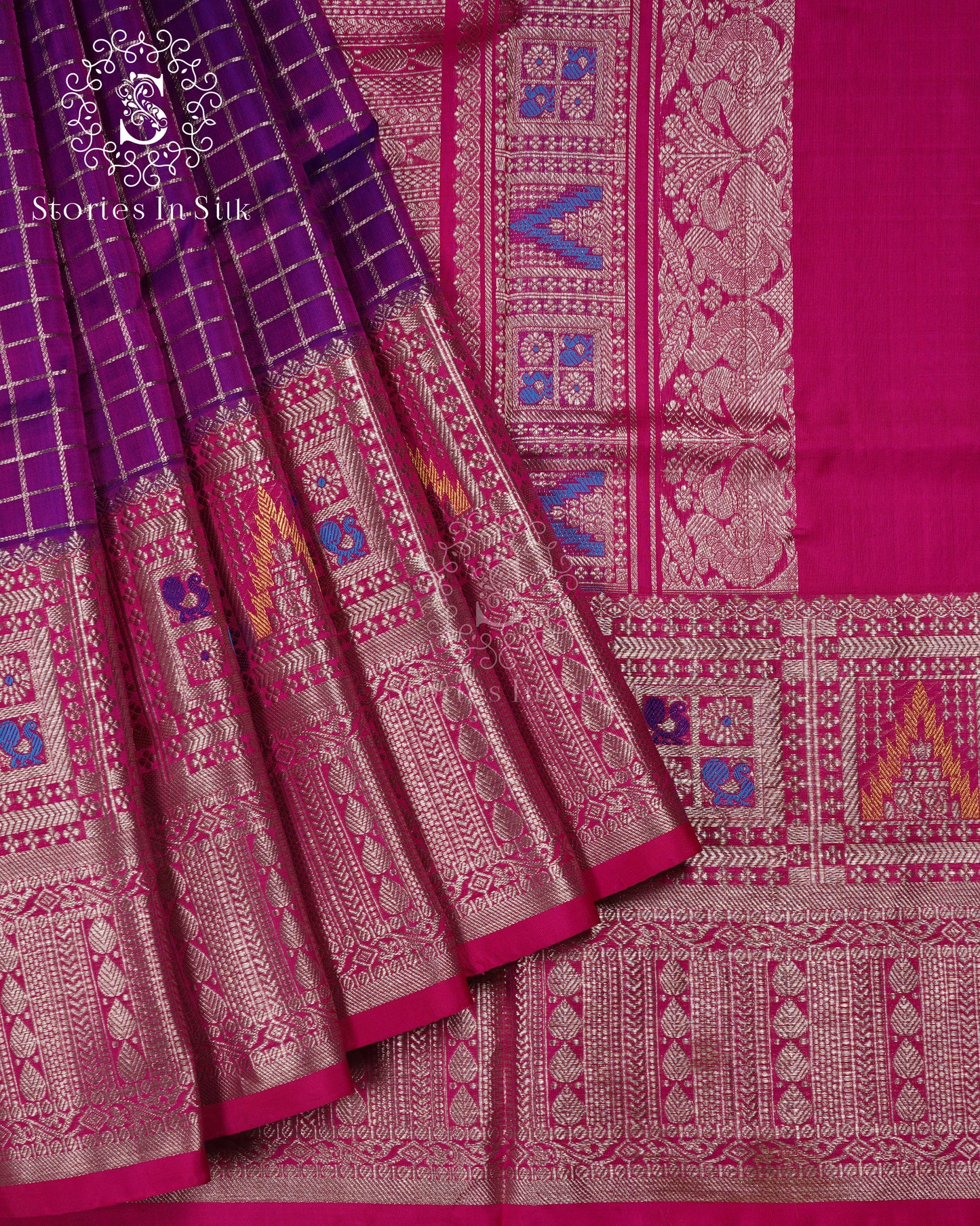 Purple Radiance Pure  Silk Saree - NS048