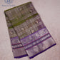 Lavender Olive Pure Silk Saree - NS040