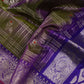 Lavender Olive Pure Silk Saree - NS040