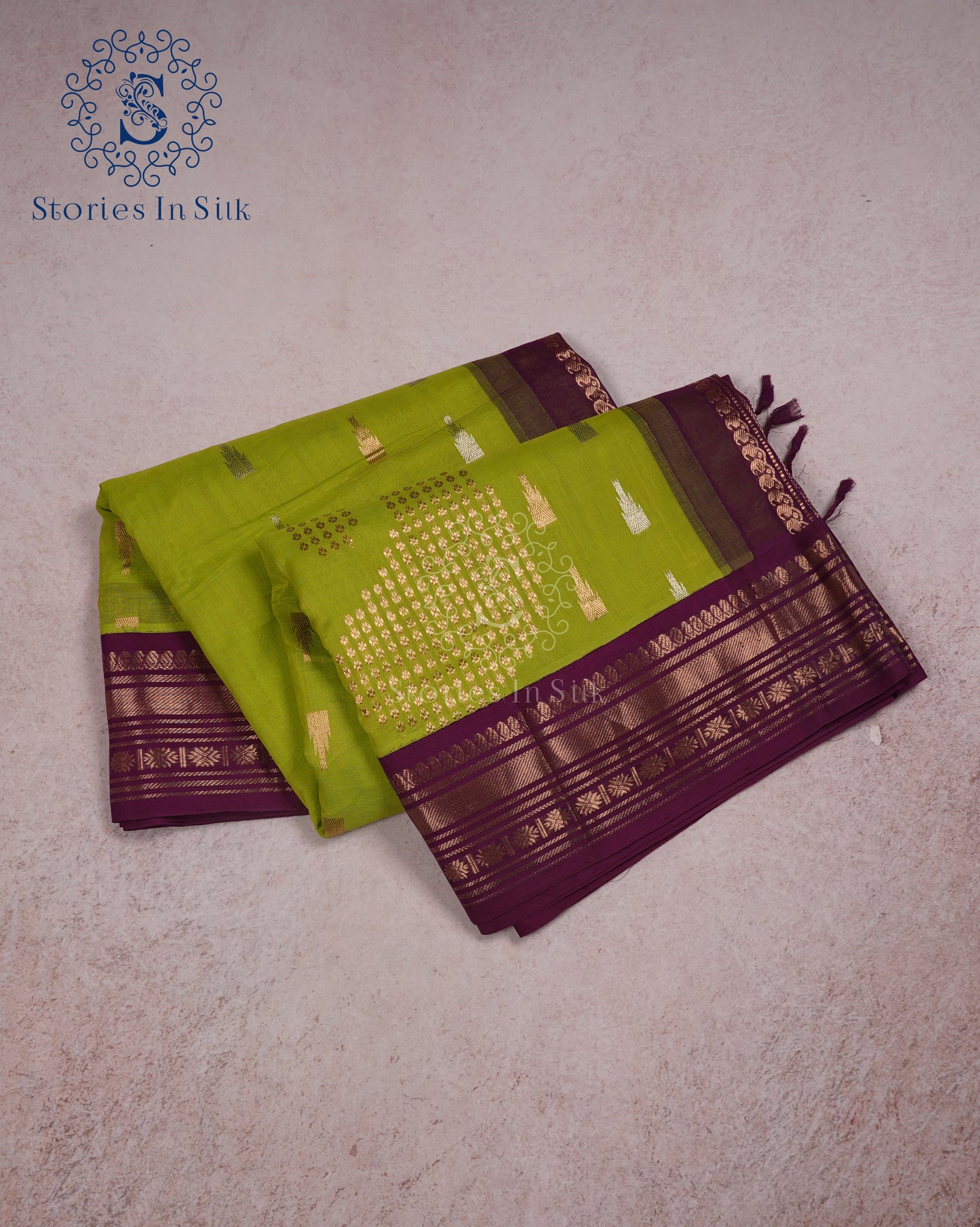 Mango Meadow Silk Cotton Saree - MAN104