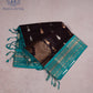 Teal Twilight Silk Cotton Saree - MAN104