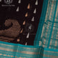 Teal Twilight Silk Cotton Saree - MAN104
