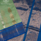 Mint Blue Silk Cotton Saree - MAN107