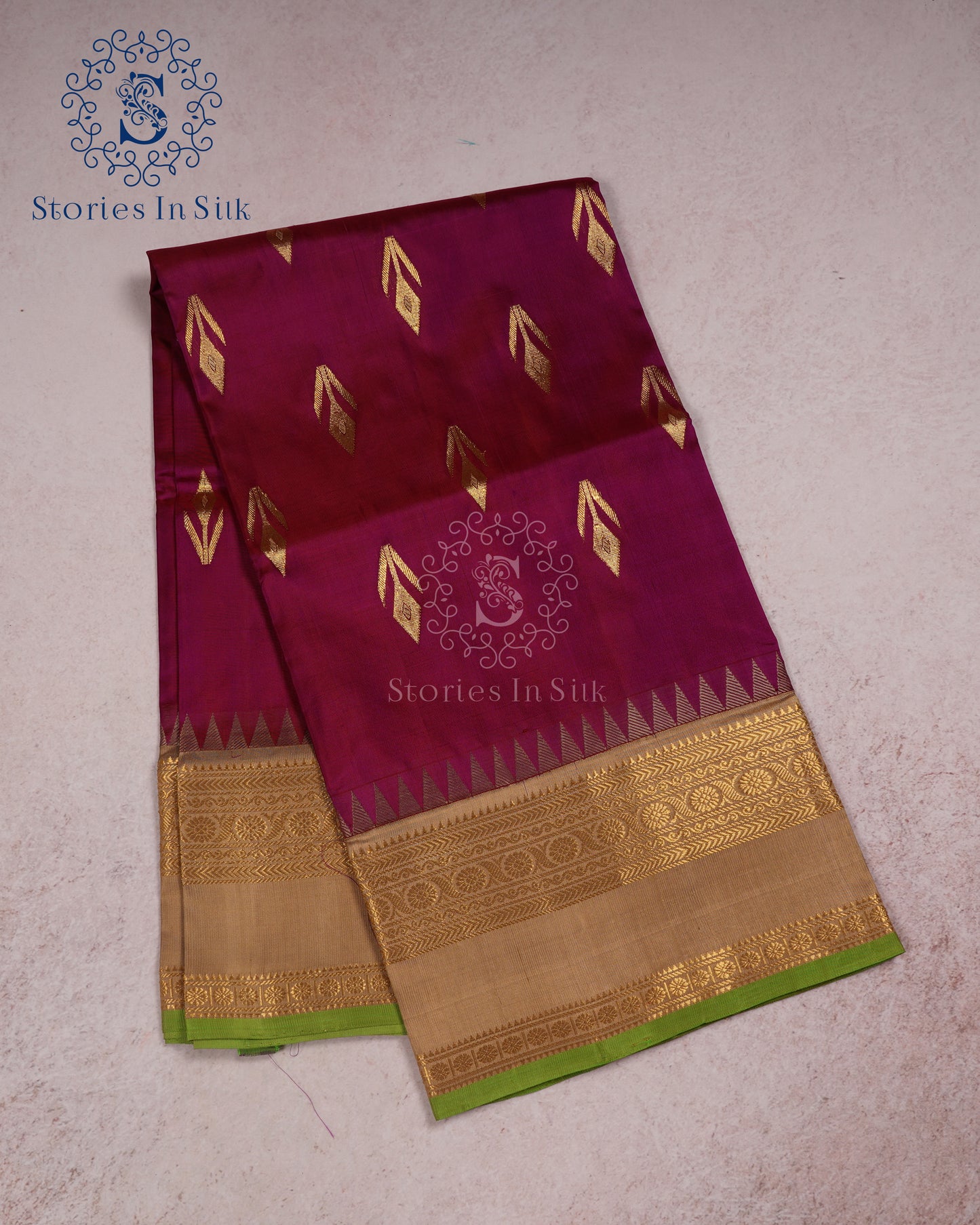 Plum Royale Venkatagiri Silk Saree - NS052