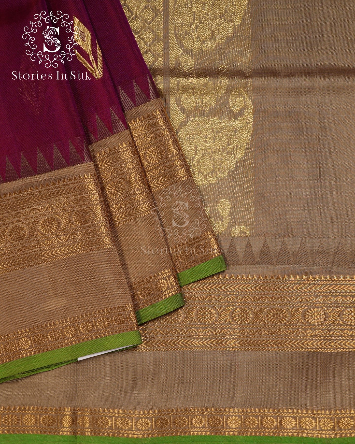Plum Royale Venkatagiri Silk Saree - NS052