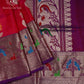 Pink Venkatagiri Silk Saree - NS048