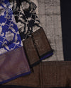 Noir Royale Pure Banaras Silk Saree - MAN112