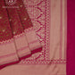 Ruby Brocade Banarasi Saree - ANA202