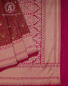 Ruby Brocade Banarasi Saree - ANA202