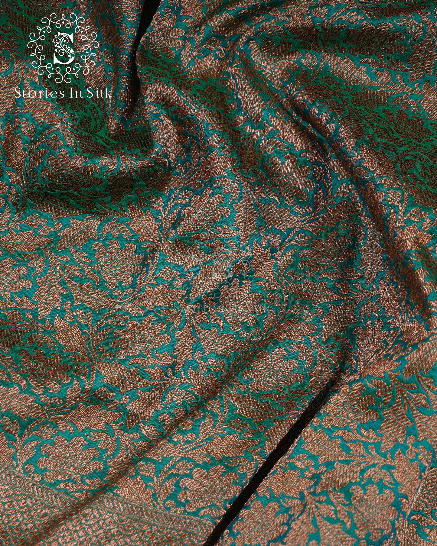 Emerald Brocade Pure Banaras Silk Saree - ANA121