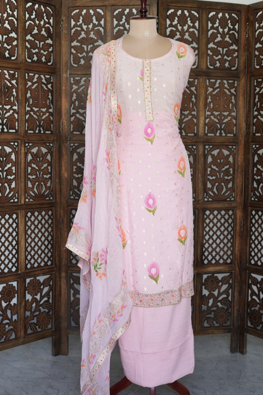 Georgette Party Wear Salwar Suit – Midnight Spark - INH429