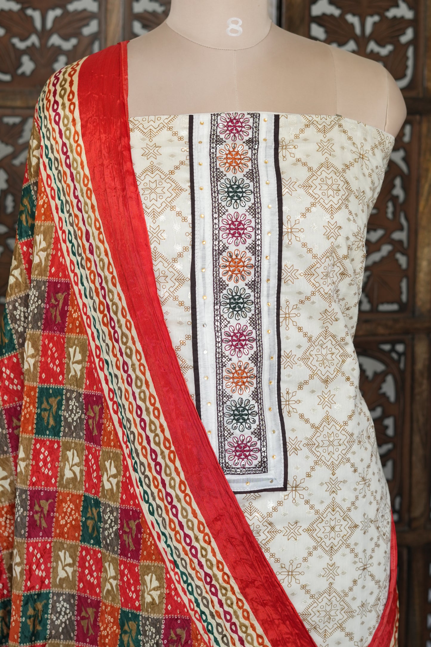 Banarasi Style Salwar Suit - INH428