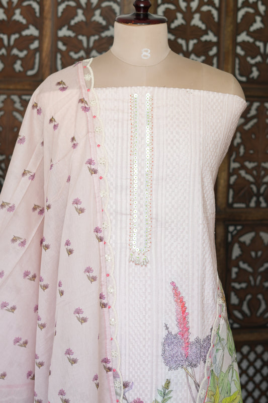 Dobby Cotton Digital Print Salwar Suit - INH427