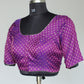 Purple Brocade Half-Sleeve Ready to wear blouse
