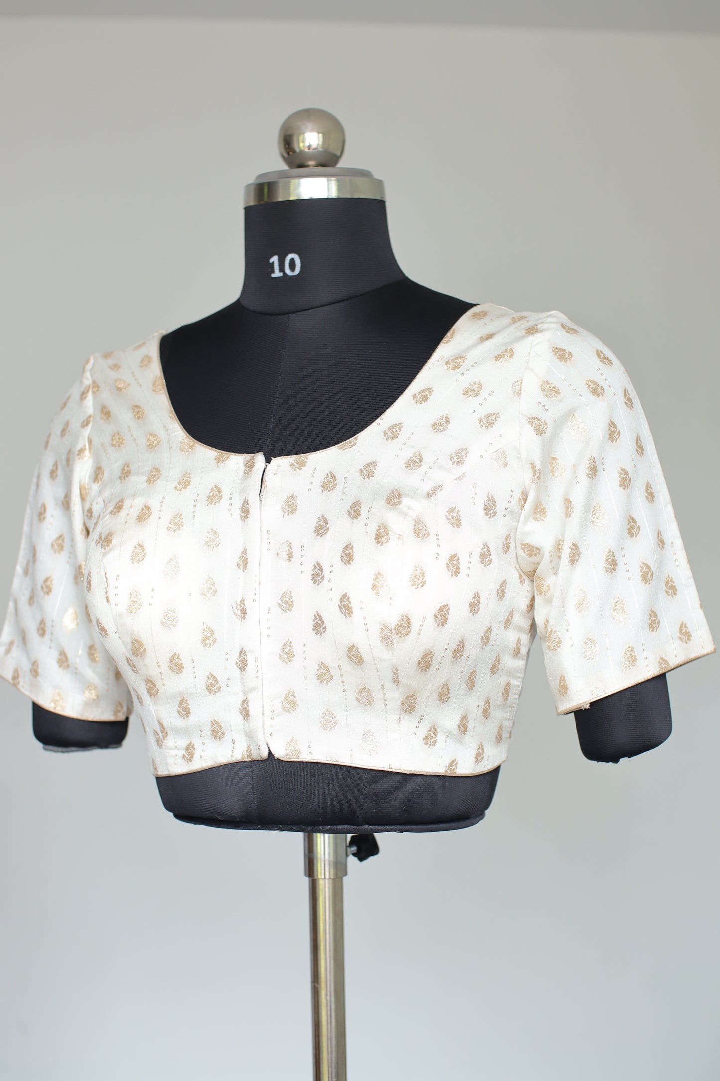 Ivory & Gold Ready-to-Wear Blouse