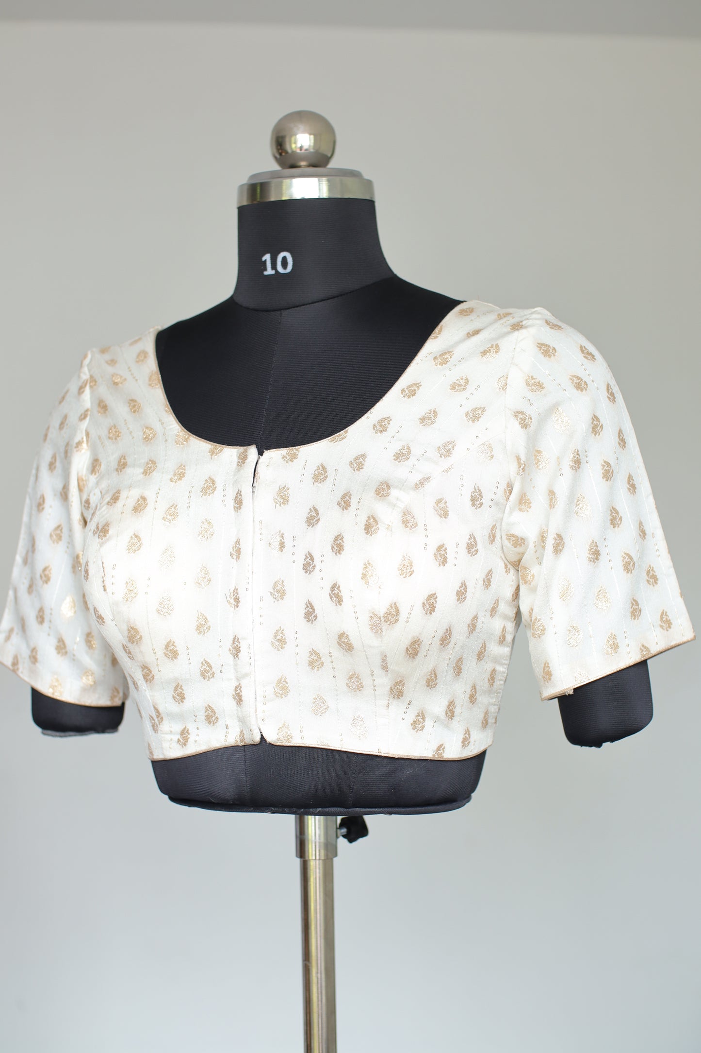 Ivory & Gold Ready-to-Wear Blouse