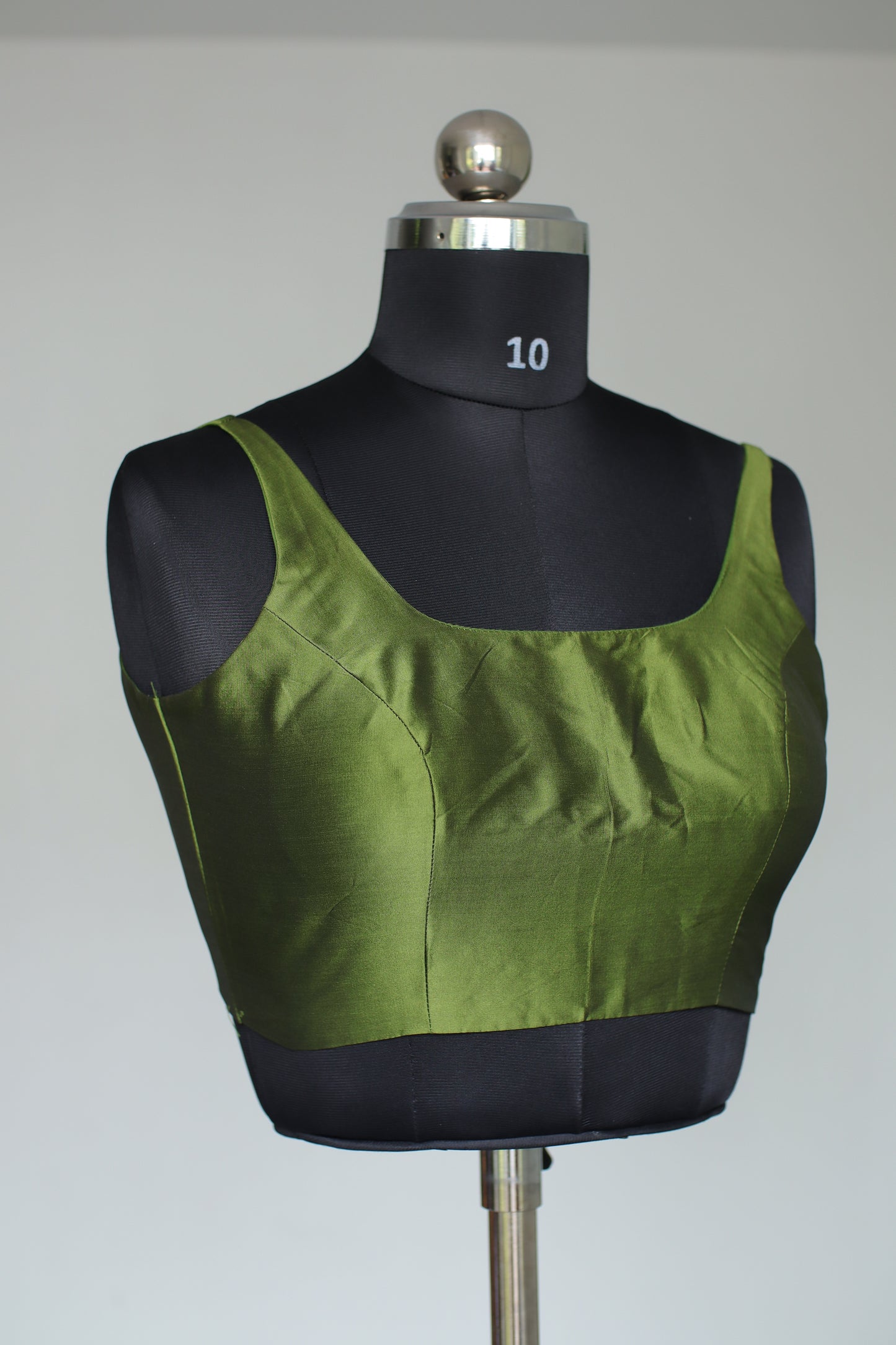 Olive Green Ready  to Wear Blouse