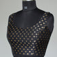 Black & Gold Motif Sleeveless Ready to wear blouse