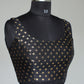 Black & Gold Motif Sleeveless Ready to wear blouse